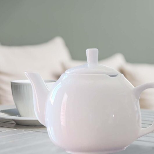 Classic White Vintage Porcelain Tea Pot