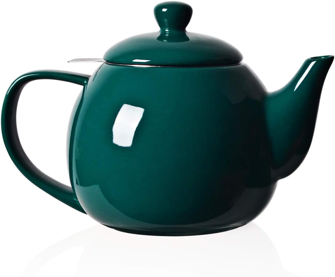 30oz Jade Porcelain Teapot with Infuser