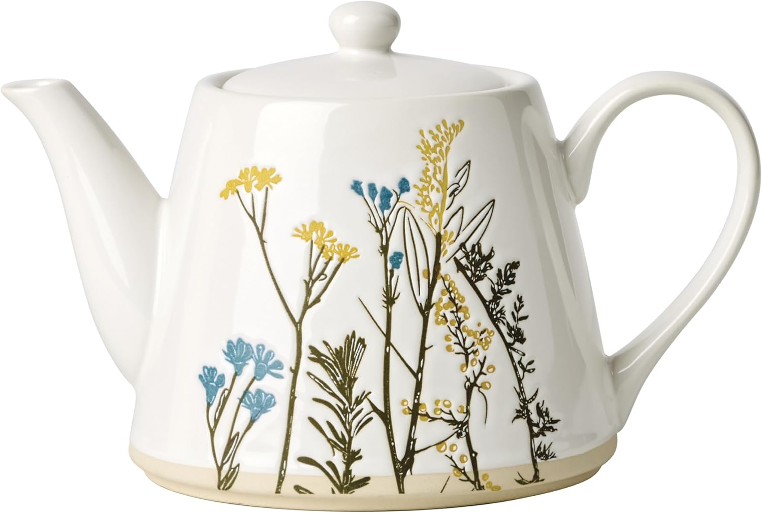 Wildflower Pattern Ceramic Teapot for Tea